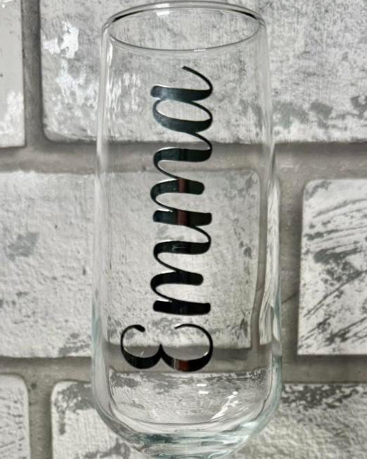 Personalised Champagne Flute | Custom Name Glass