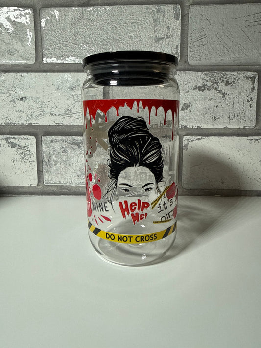 16 oz True Crime Junkie Plastic Tumbler
