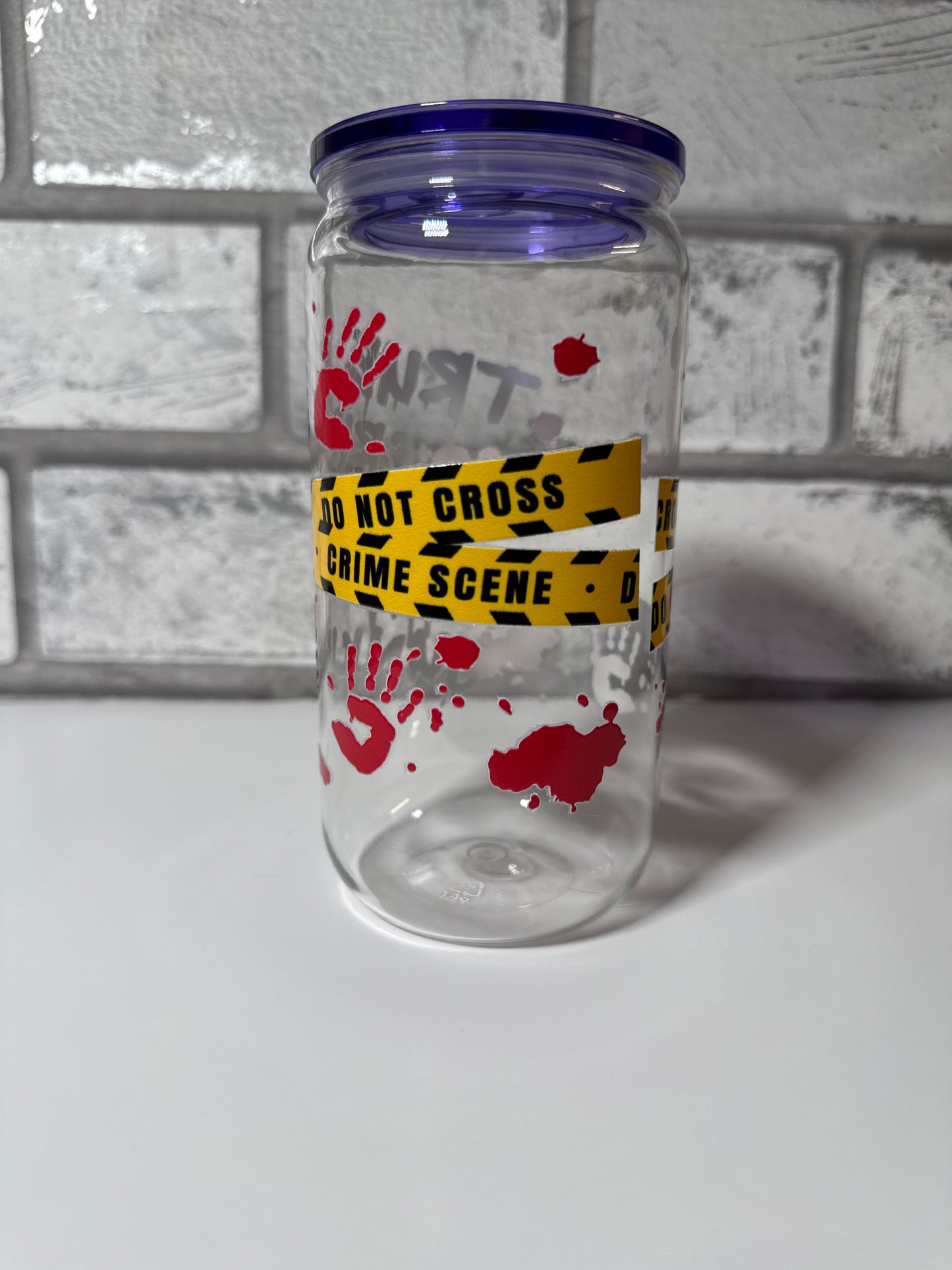 16 oz True Crime Junkie Plastic Tumbler