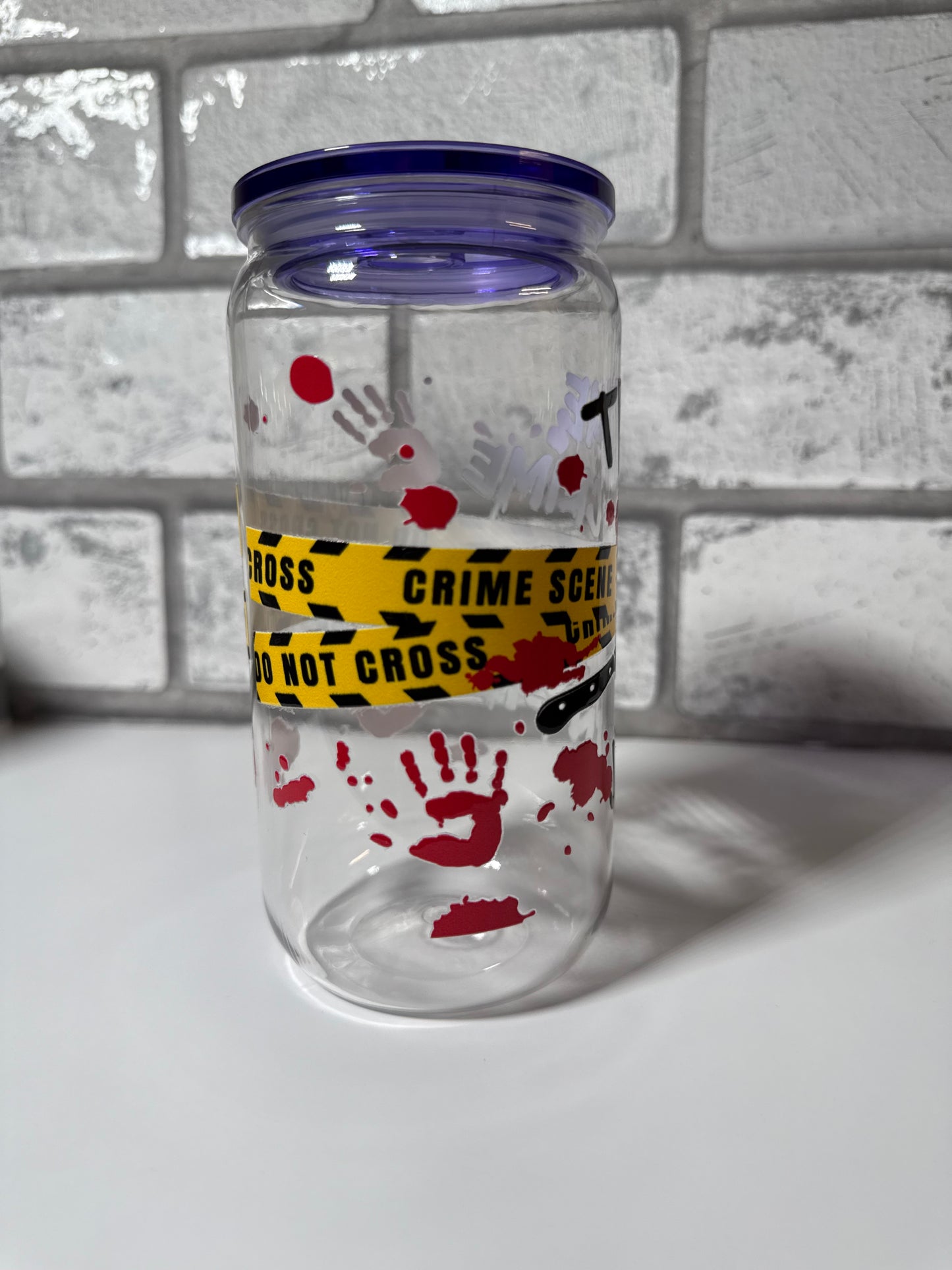 16 oz True Crime Junkie Plastic Tumbler