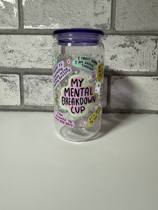 16 oz Motivational Plastic Tumbler with Inspirational Lid Cover