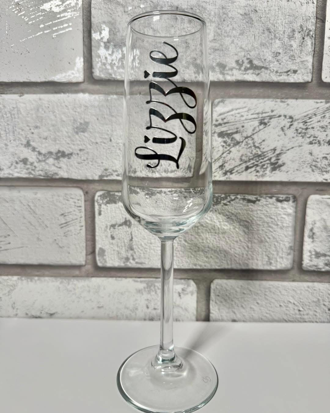 Personalised Champagne Flute | Custom Name Glass